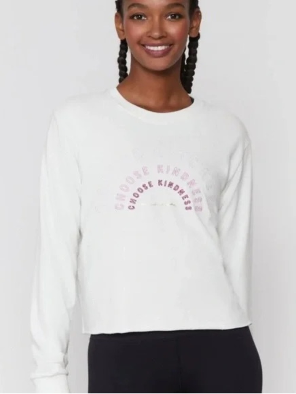 Spiritual Gangster "Choose Kindness" Cropped Sweatshirt
